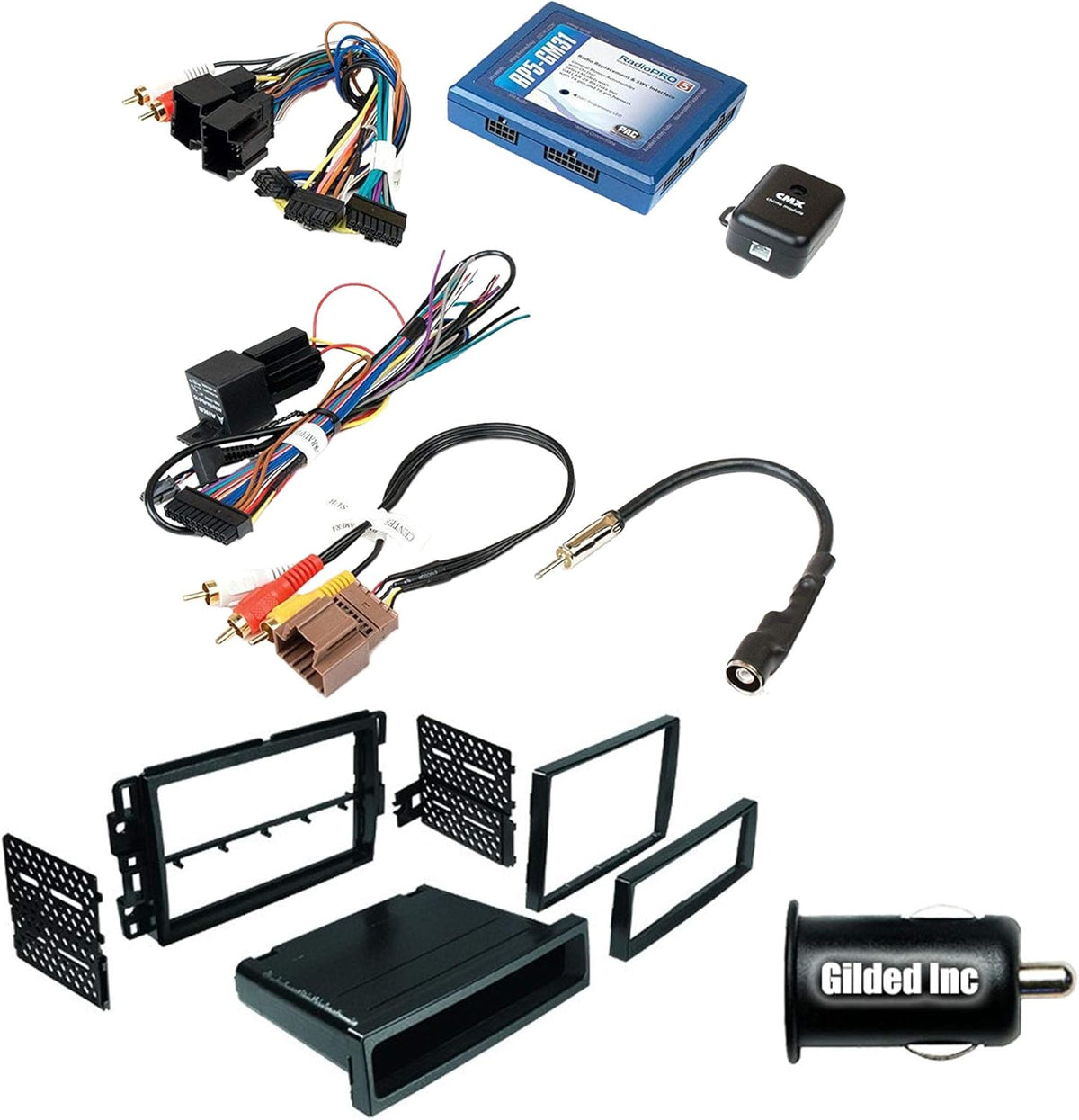 Radio Replacement Interface with Built-In OnStar Package for Select Cadillac Escalade Vehicles H47043