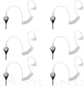 Transparent Security Headsets with PTT/VOX (6-Pack) G122