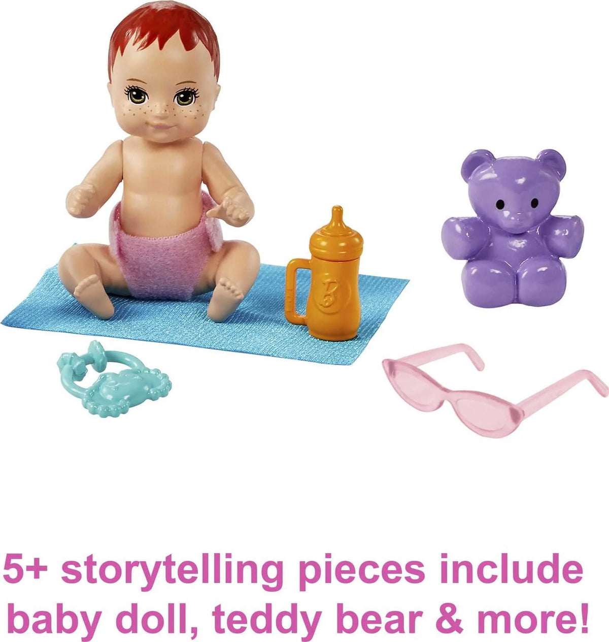 Stroller Playset with Dolls and 5 Accessories A4341