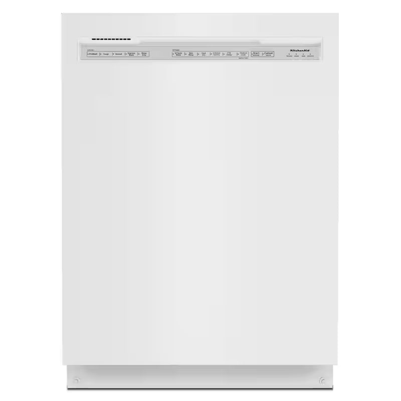 White Front Control Tall Tub Dishwasher with Third Level Rack Q1830