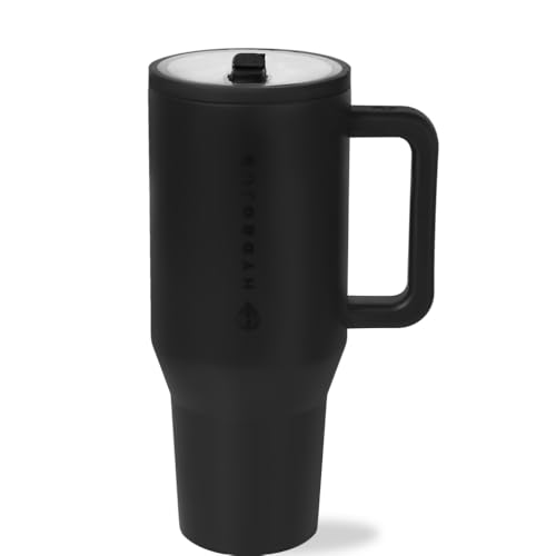 40 oz Insulated Stainless Steel Water Bottle with Handle & Flip Straw D10581
